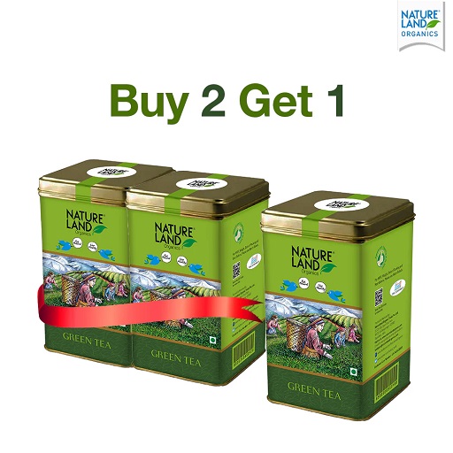 Organic Green Tea 200 Gm - Buy 2 Get 1 free